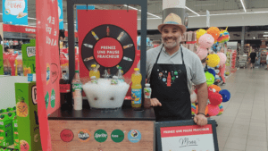 stand coca cola, fanta, sprit, animation commerciale - ab com